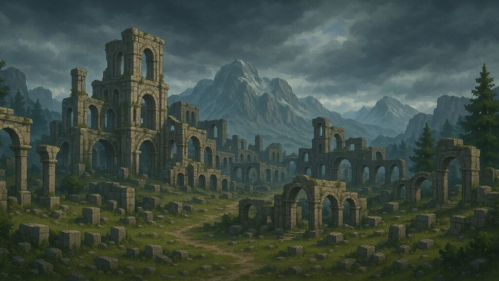 HD Pixel Sample of Mysterious Ruins